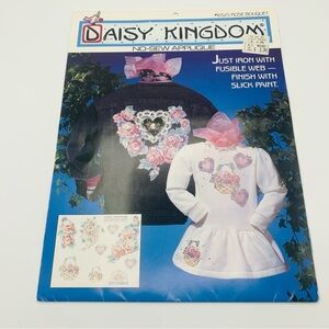 Vintage Daisy Kingdom “Rose Bouquet” No-Sew Appliqué Pattern #6325 Floral 90s